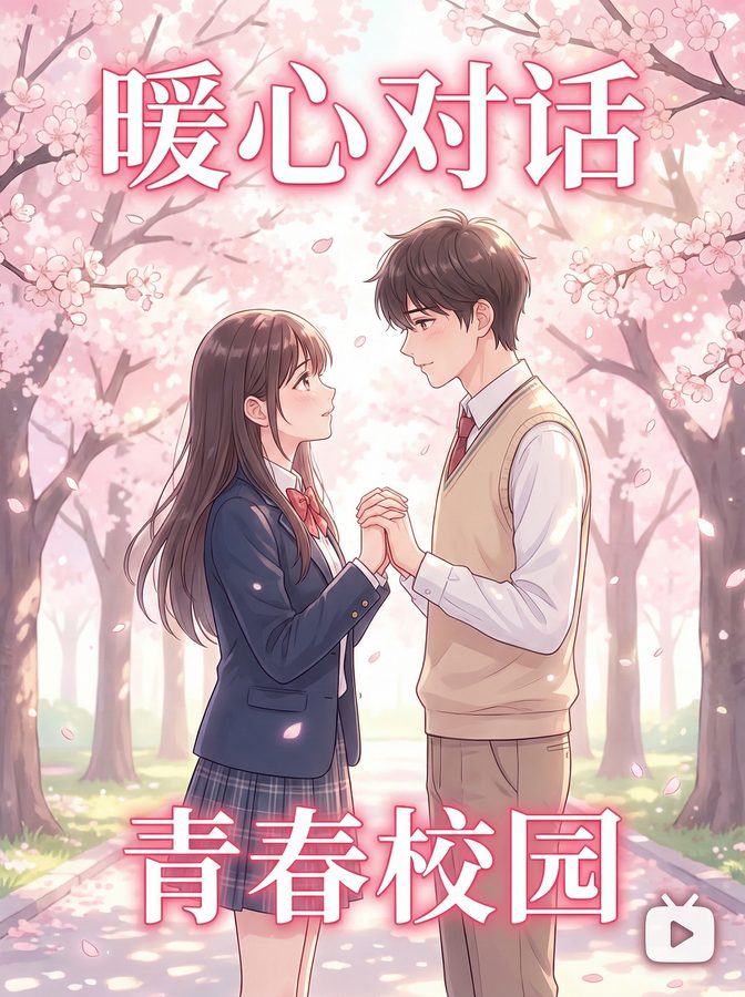 糖心vlog动漫 · 糖心vlog · 暖心对话 · 青春校园动漫视频演示教程